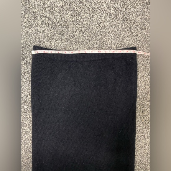 J.P. VAL Black Lambwool Agora Eyelash Maxi Pencil Knit Skirt Sz Small Soft Cozy - Picture 6 of 7